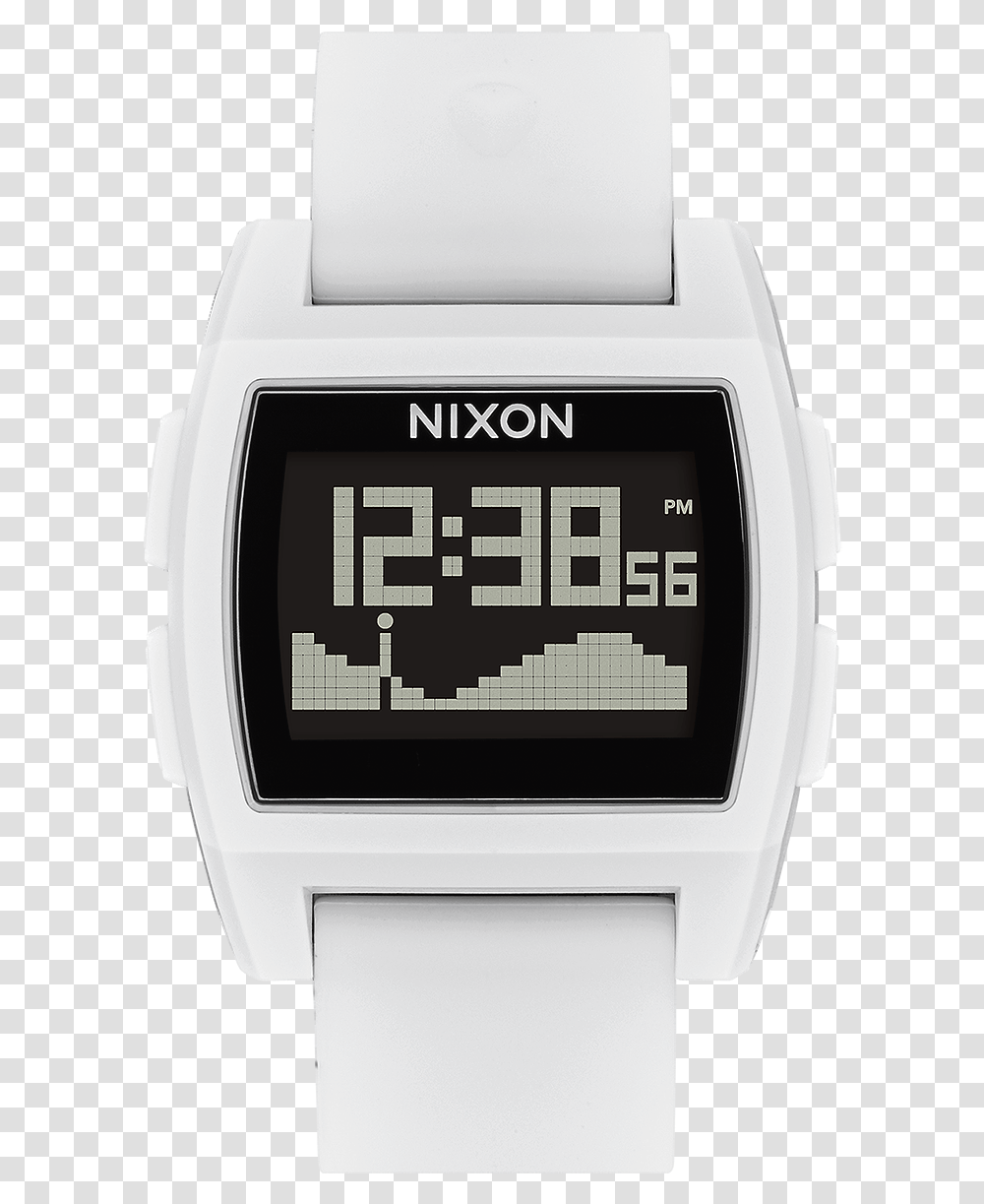 Nixon Surf Watch White, Digital Watch, Mailbox, Letterbox, Wristwatch Transparent Png