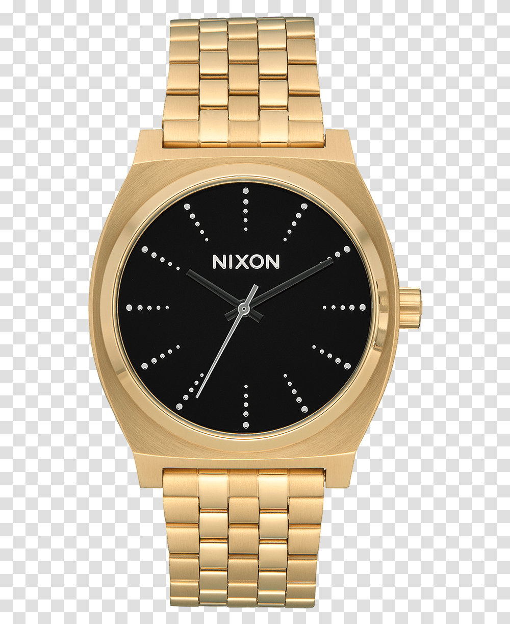 Nixon Time Teller Silver Gold, Wristwatch, Clock Tower, Architecture, Building Transparent Png