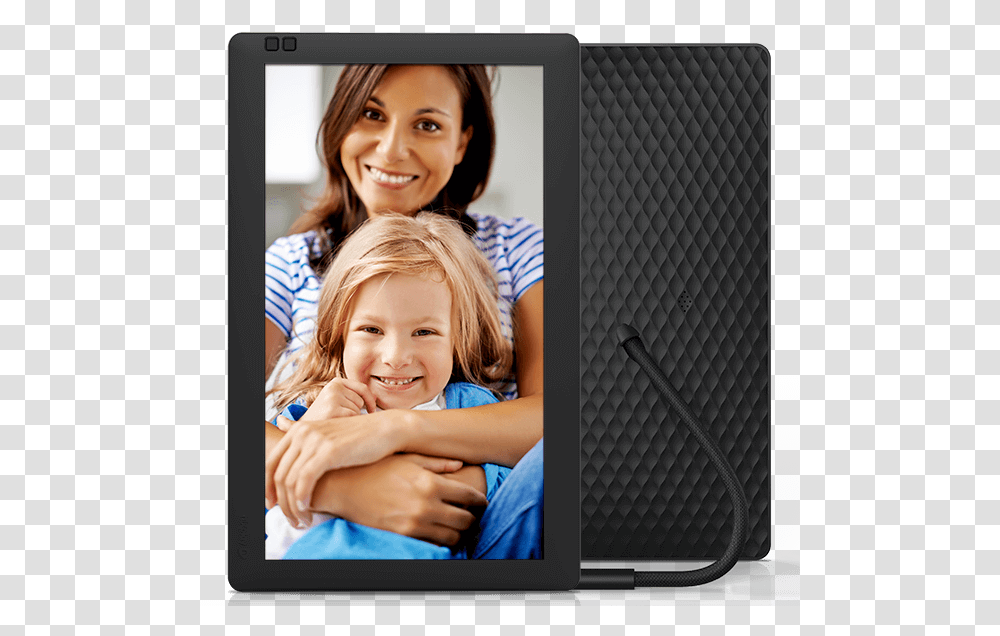 Nixplay Seed 10.1 Inch Widescreen Digital Wifi, Computer, Electronics, Person, Tablet Computer Transparent Png