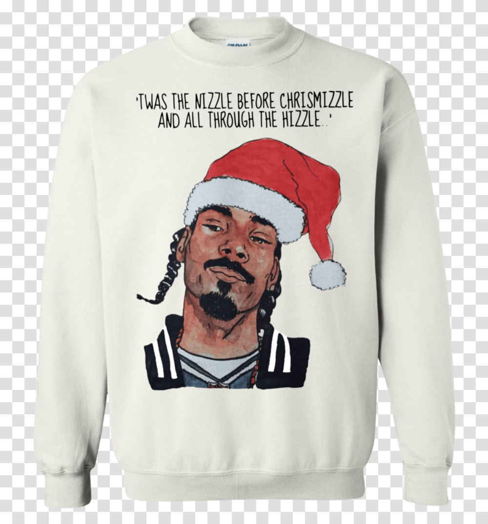 Nizzle Before Chrismizzle Aw Snoop Dogg Ugly Christmas Sweater Rapper, Clothing, Apparel, Sweatshirt, Sleeve Transparent Png
