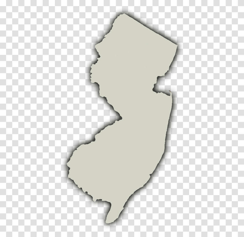 Nj Map Cliparts New Jersey Map Clipart Gray, Silhouette, Neck, Plot, Back Transparent Png
