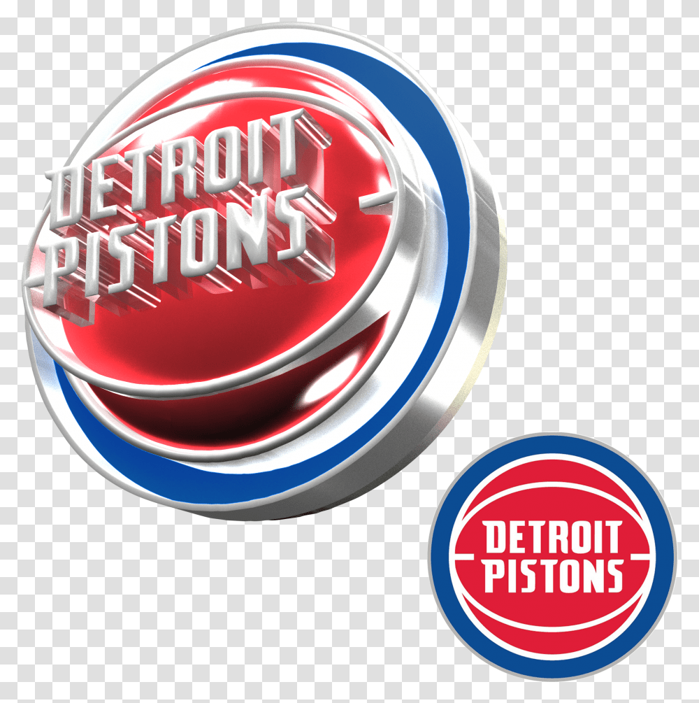 Nlsc Forum • Downloads Detroit Pistons 20172018 3d Logo Detroit Pistons 3d Logo, Symbol, Trademark, Word, Emblem Transparent Png