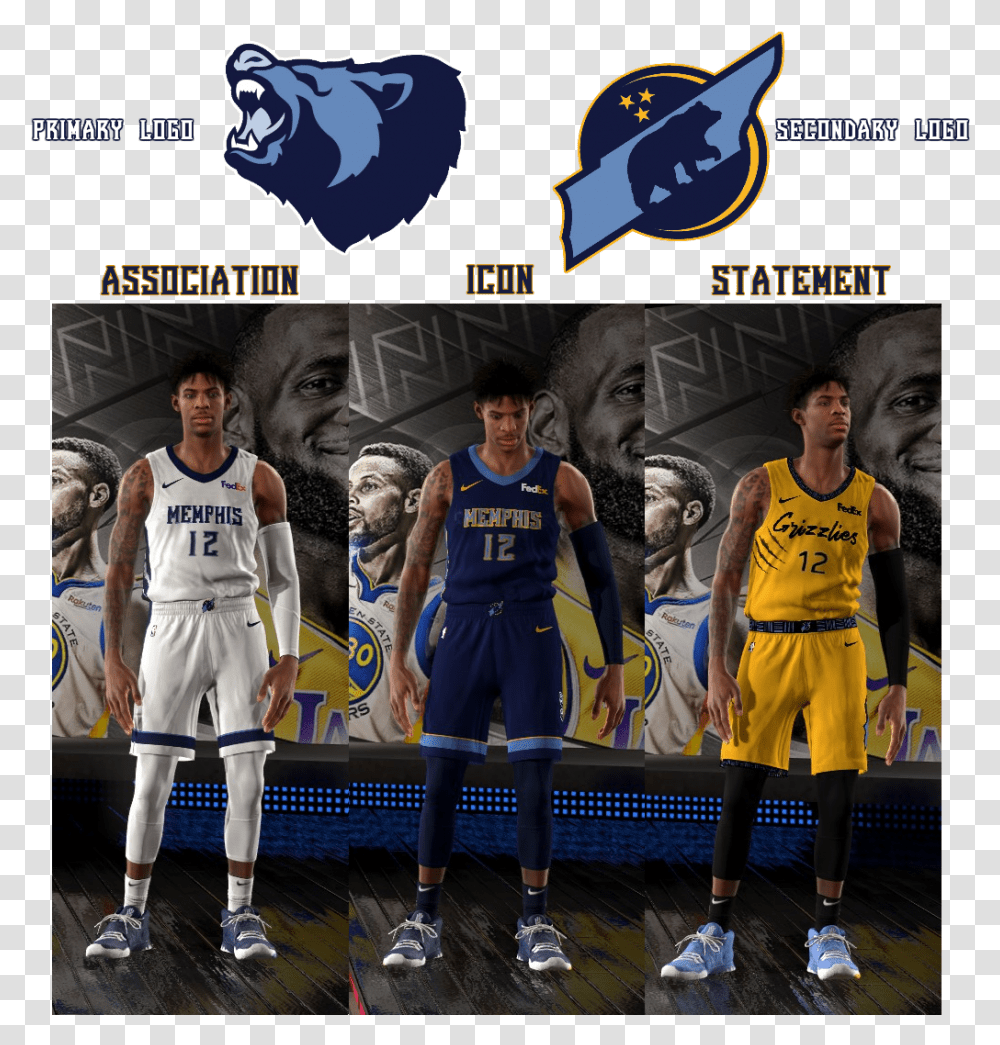 Nlsc Forum • Rebrand The Nba Concept Grizzlies V2 Update Dribble Basketball, Person, Shoe, Footwear, Clothing Transparent Png
