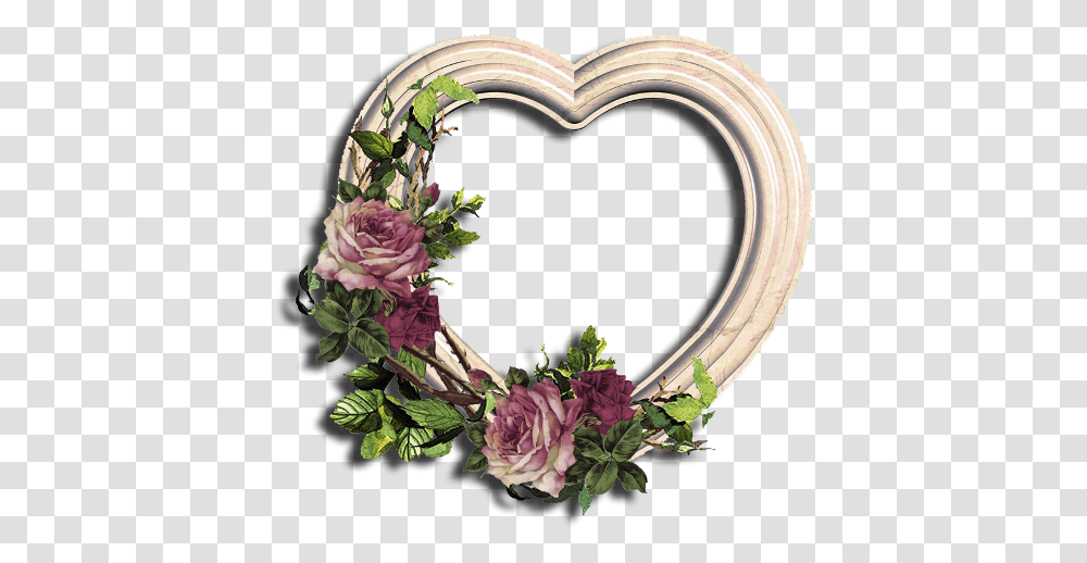 Nm Moldura 06 02 Heart, Floral Design, Pattern, Flower Transparent Png
