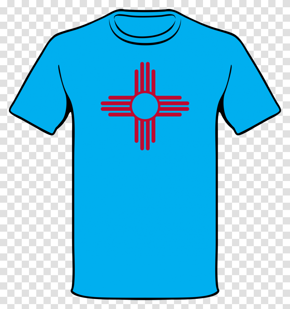 Nm Zia Symbol Shirt Clipart Download New Mexico, Apparel, T-Shirt, Sleeve Transparent Png