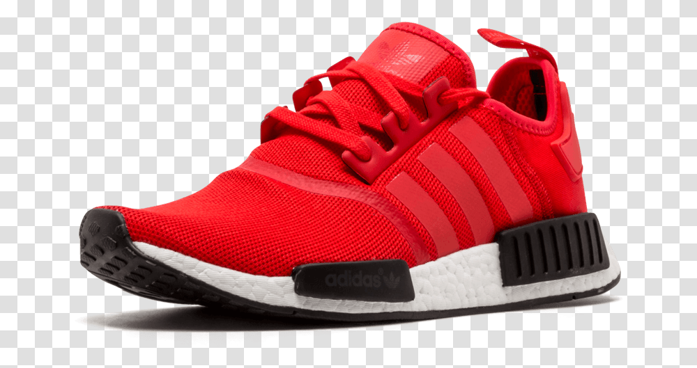 Nmd Adidas Nmd R1 Mens Red, Shoe, Footwear, Apparel Transparent Png