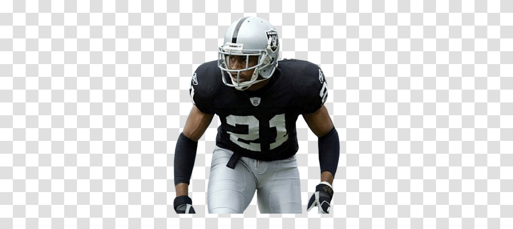 Nnamdi Asomugha - Highest Paid Player In The Nfl Sports Raiders Nfl Player, Clothing, Apparel, Helmet, Person Transparent Png