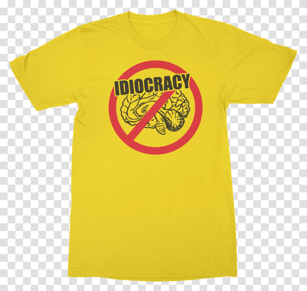 No Brain Logo Idiocracy T Best T Shirt Logo, Clothing, Apparel, T-Shirt Transparent Png