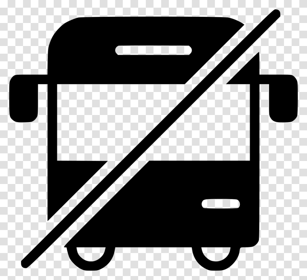No Bus Public Vehicle Traffic Wagon Conveyance No Bus Icon, Shopping Cart, Chair, Furniture, Stroller Transparent Png