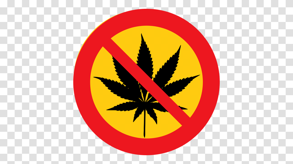 No Cannabis Vector Clip Art, Logo, Trademark, Poster Transparent Png