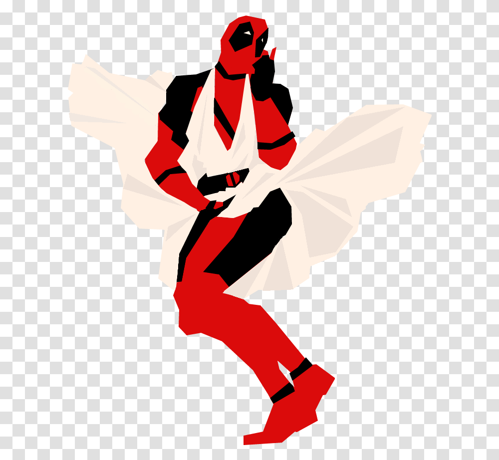 No Caption Provided Art Deco Deadpool, Person, Performer, Sport, People Transparent Png