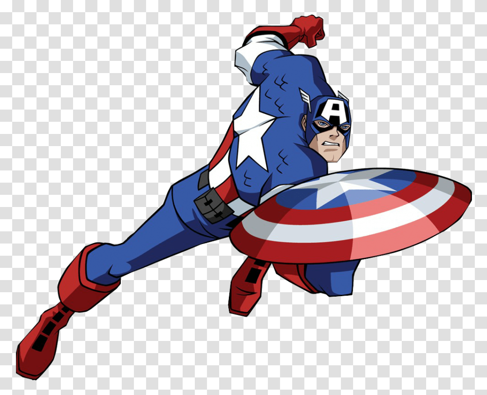 No Caption Provided Avengers Cartoon Captain America, Person, People, Costume, Leisure Activities Transparent Png