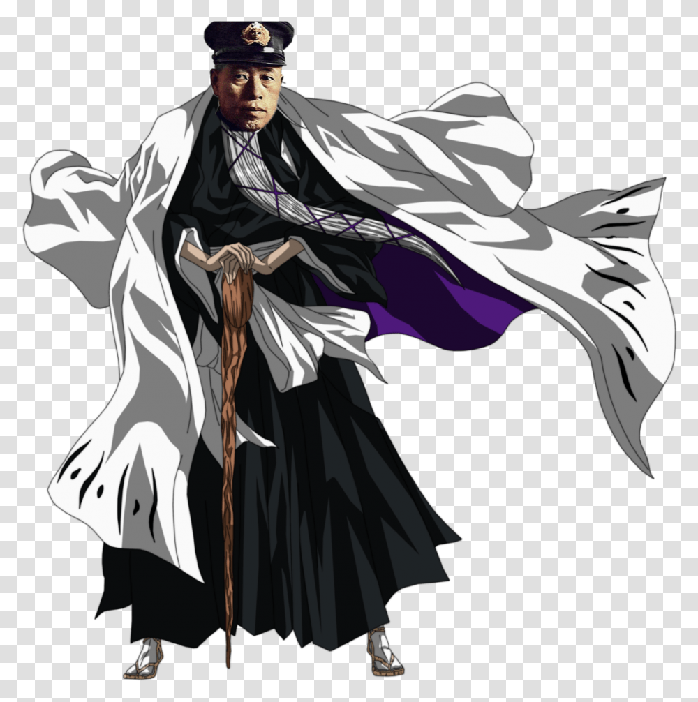 No Caption Provided Bleach Captains, Person, Human, Manga, Comics Transparent Png