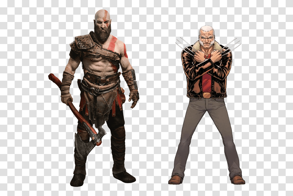 No Caption Provided Kratos God Of War Costume, Person, Face, Portrait Transparent Png