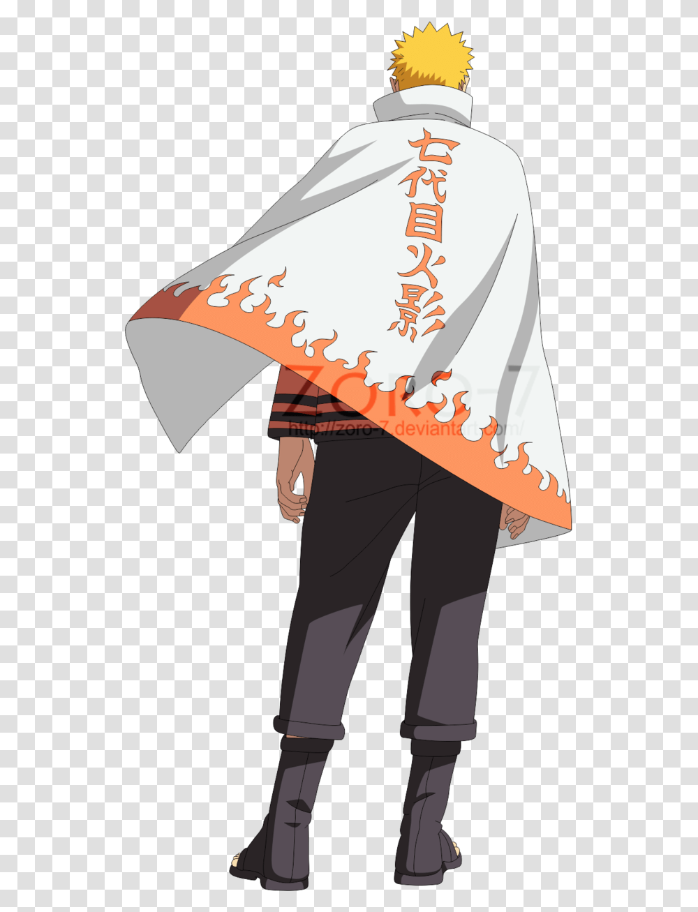 No Caption Provided Naruto Hokage Render, Cape, Scarf, Person Transparent Png