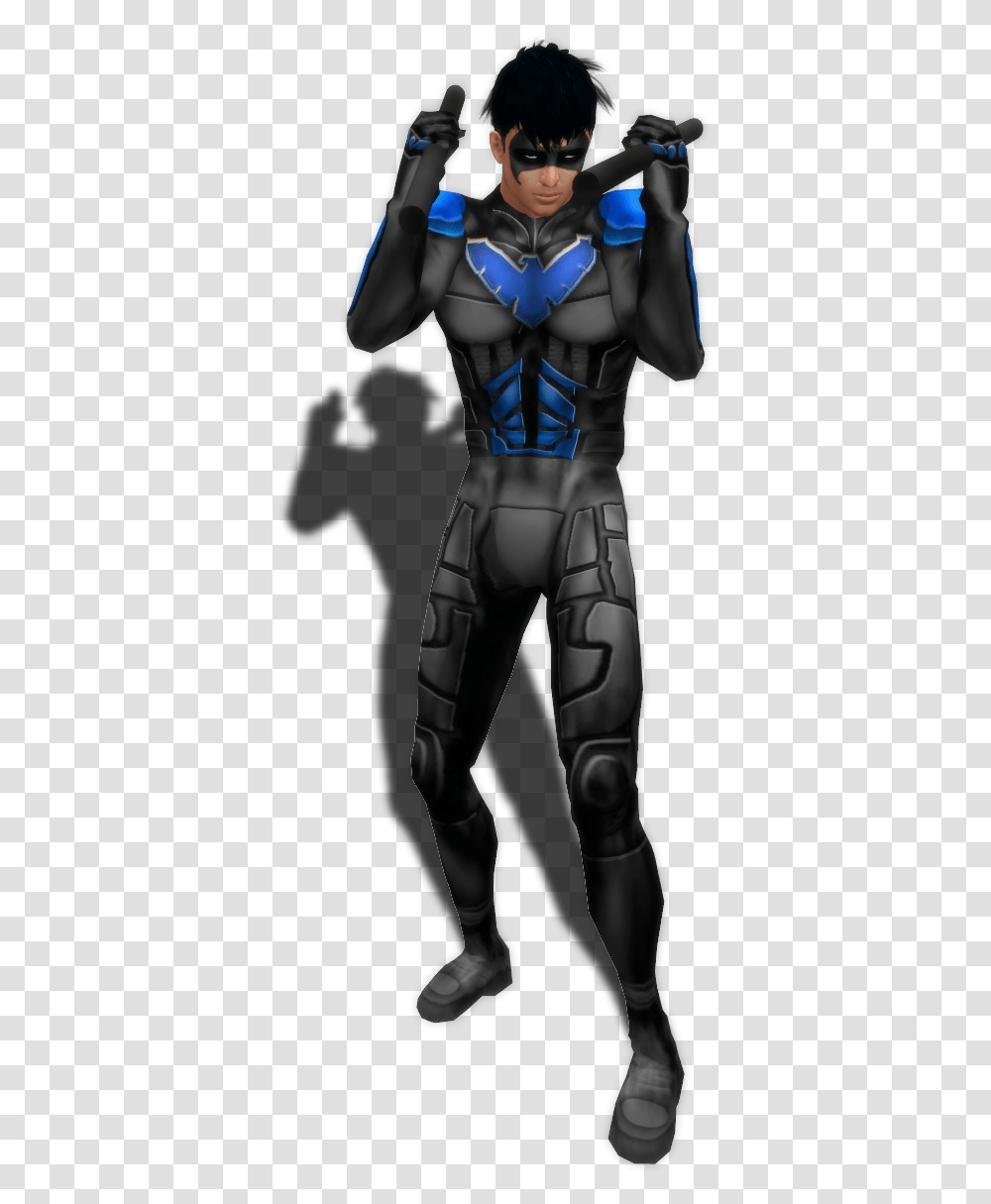 No Caption Provided Nightwing, Person, Ninja, Costume Transparent Png