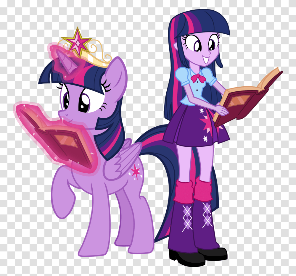 No Caption Provided Twilight Sparkle And Twilight Sparkle, Person, Toy Transparent Png