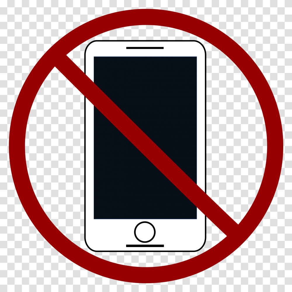 No Cell Phone 2 Image No Phones Clip Art, Electronics, Mobile Phone, Ipod Transparent Png