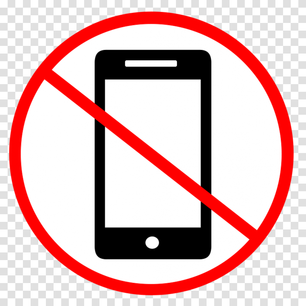 No Cell Phone Clip Art Free Clipart Download, Electronics, Sign, Road Sign Transparent Png