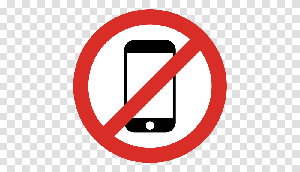 No Cell Phone Icon And Svg Vector Chesham, Symbol, Road Sign, Stopsign, Tape Transparent Png