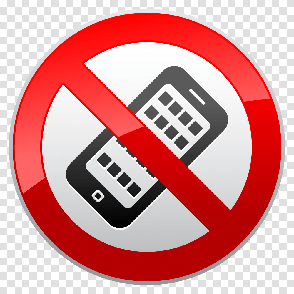 No Cell Phones No Parking Sign Background, Symbol, Machine, Security, Road Sign Transparent Png