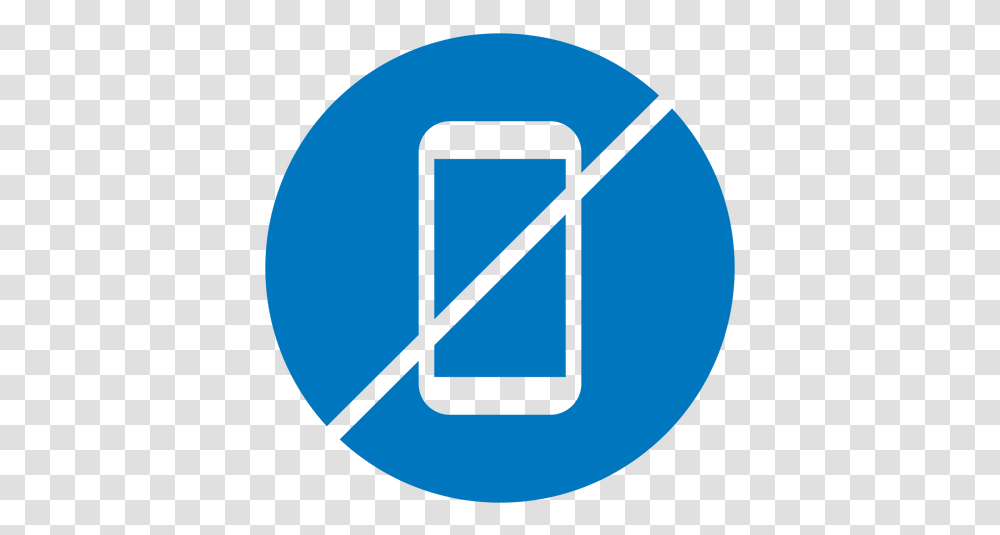No Cellphone Blue Icon Microsoft Small Basic Logo, Symbol, Trademark, Text, Number Transparent Png