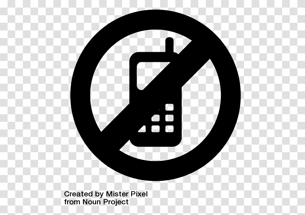 No Cellphone Sign Black And White, Gray, World Of Warcraft Transparent Png