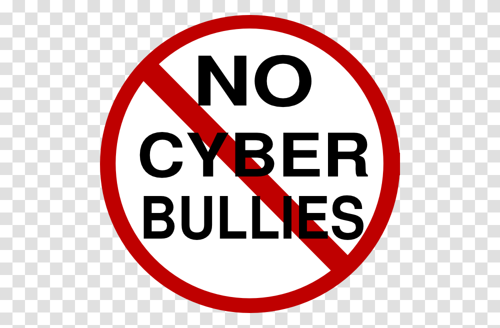 No Cyber Bullies Clip Art, Road Sign, Label Transparent Png