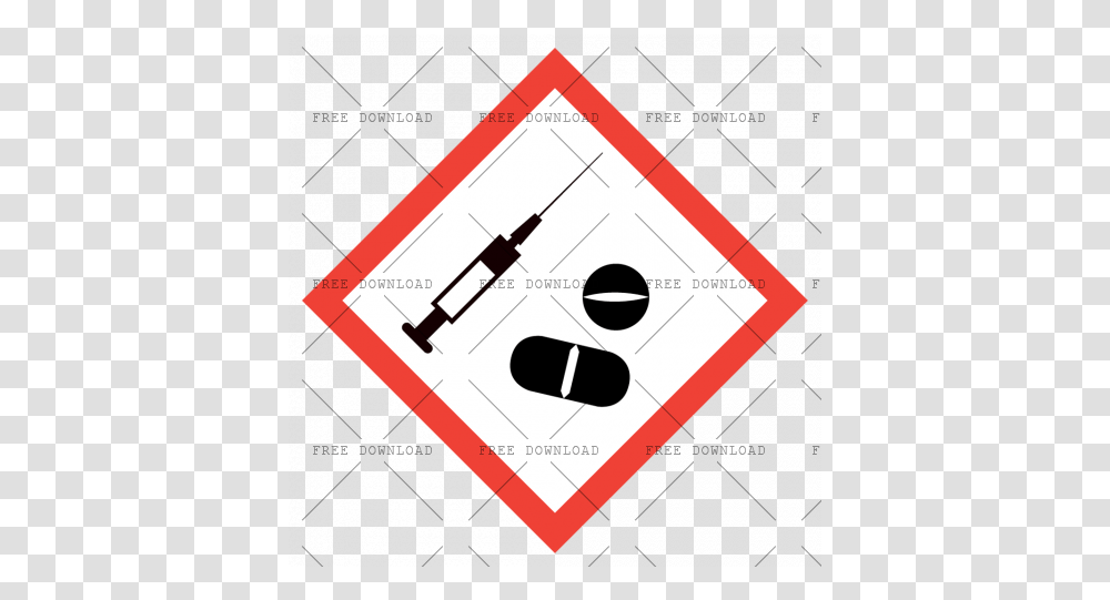No Drugs Cq Image With Flammable Warning Sign, Label, Text, Symbol, Road Transparent Png