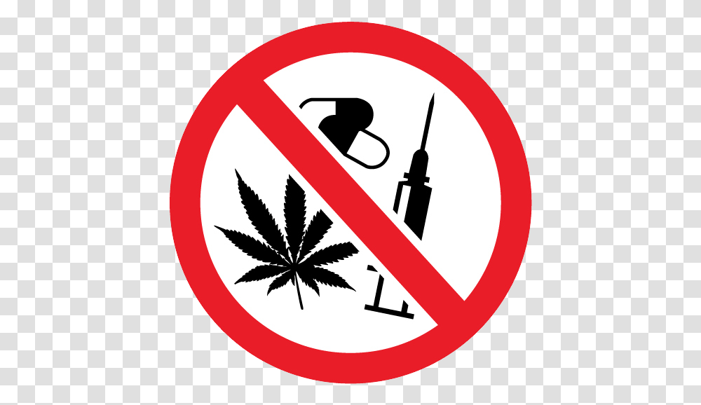 No Drugs, Road Sign, Stopsign, Leaf Transparent Png