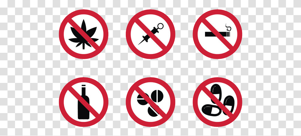 No Drugs, Road Sign, Stopsign Transparent Png