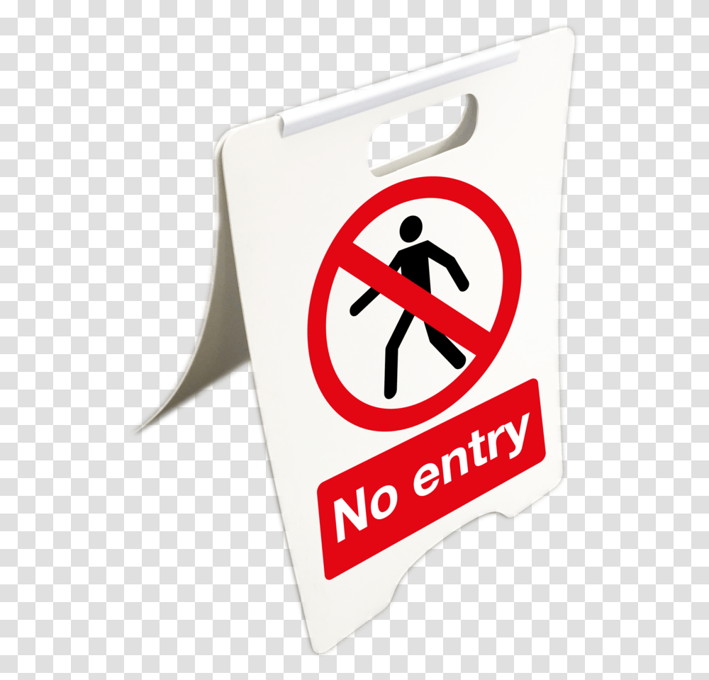 No Entry Free Standing Floor Sign Entry Signs To Print, Road Sign Transparent Png