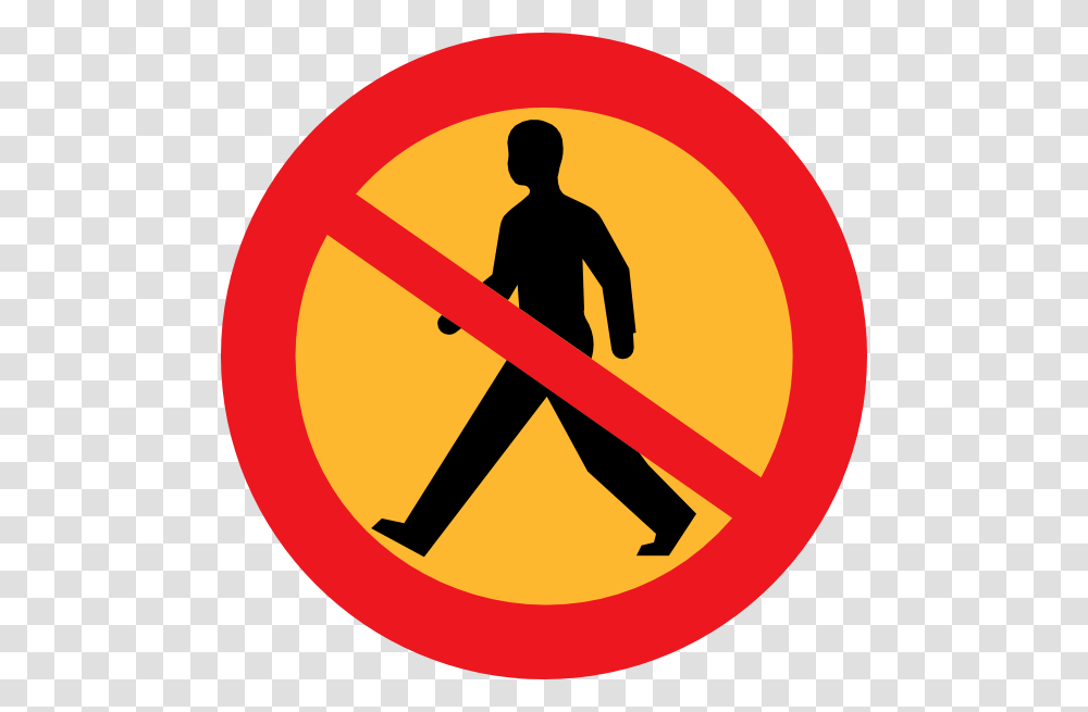 No Entry Sign With A Man Clip Art Free Vector, Person, Human, Pedestrian Transparent Png