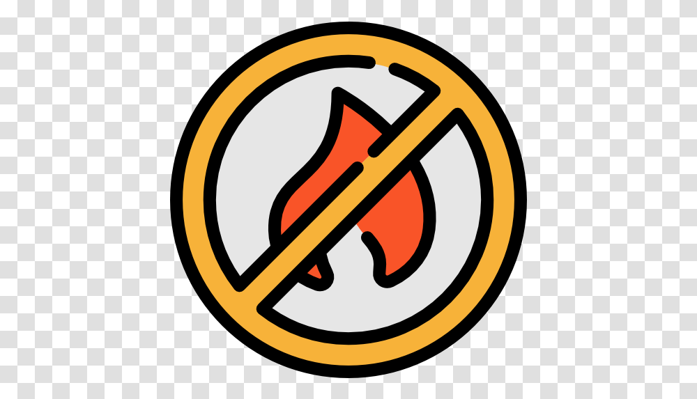 No Fire Allowed Free Signs Icons No Fire Icon, Brass Section, Musical Instrument, Trombone, Horn Transparent Png