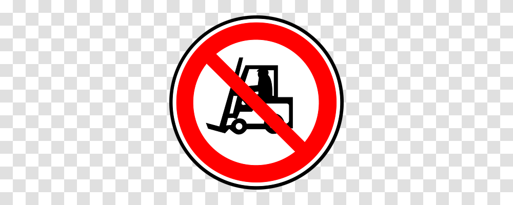 No Forklift Transport, Road Sign, Stopsign Transparent Png