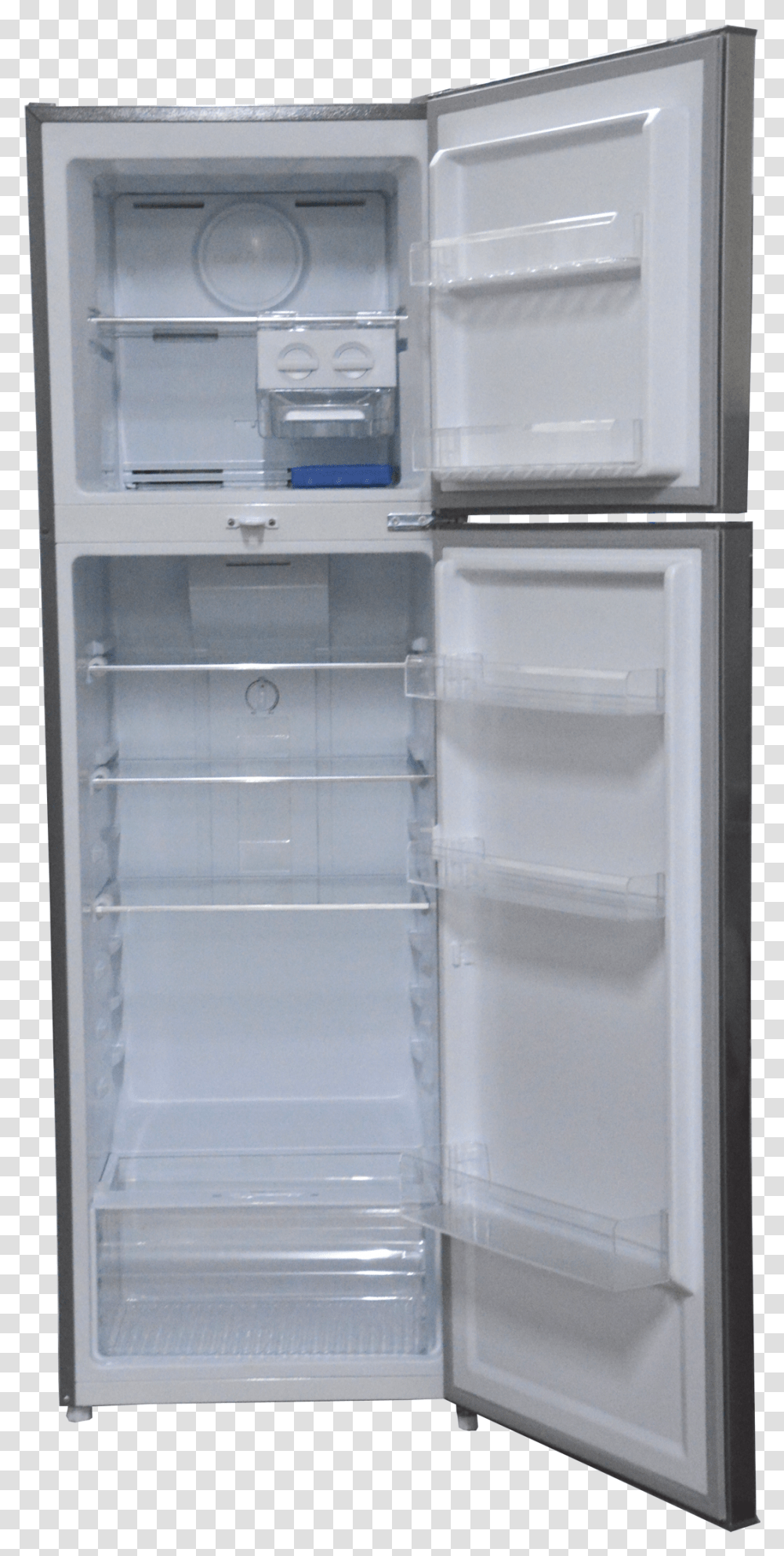 No Frost Refrigerator 251l Double Door Brush Stainless Refrigerator, Appliance Transparent Png