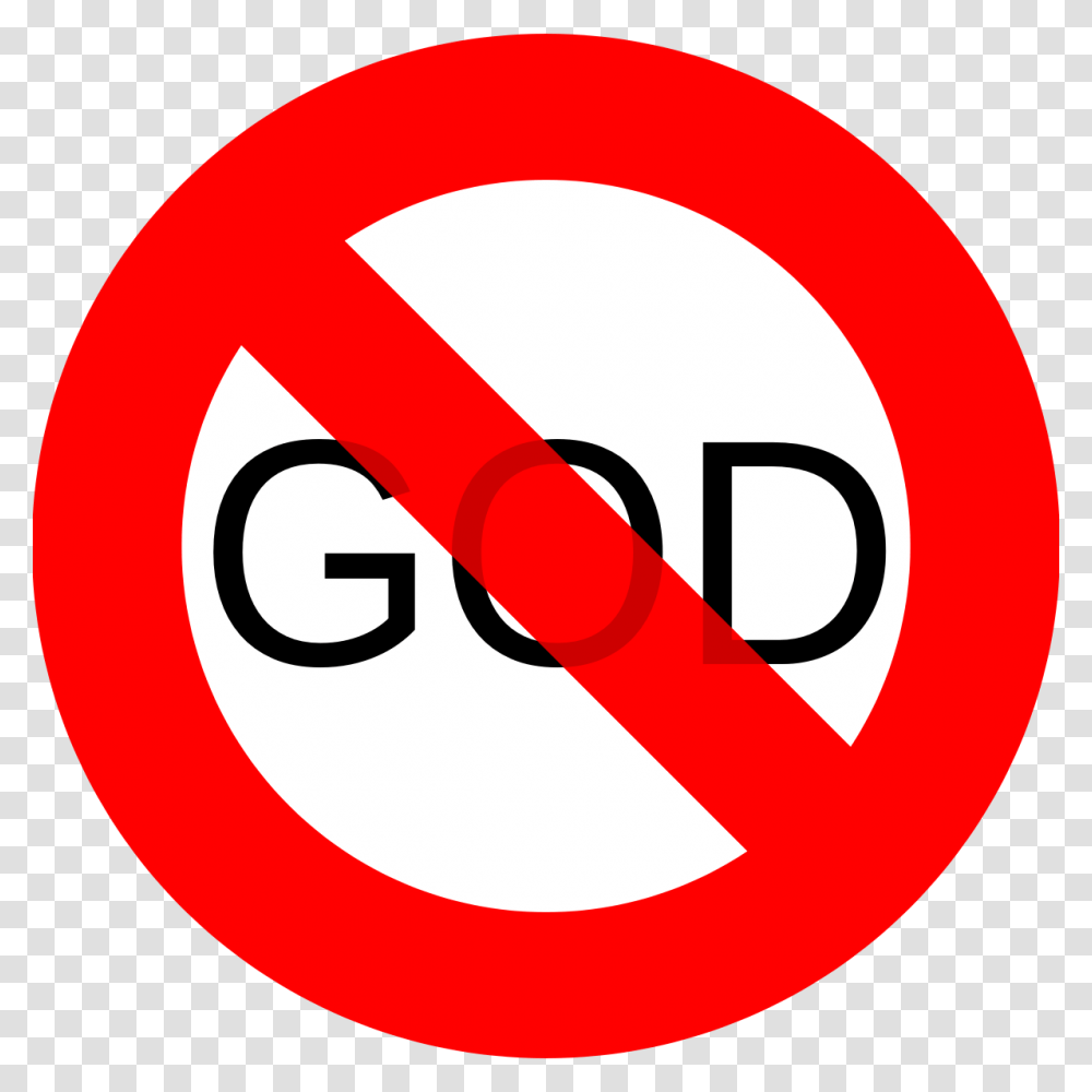 No God, Road Sign, Stopsign Transparent Png