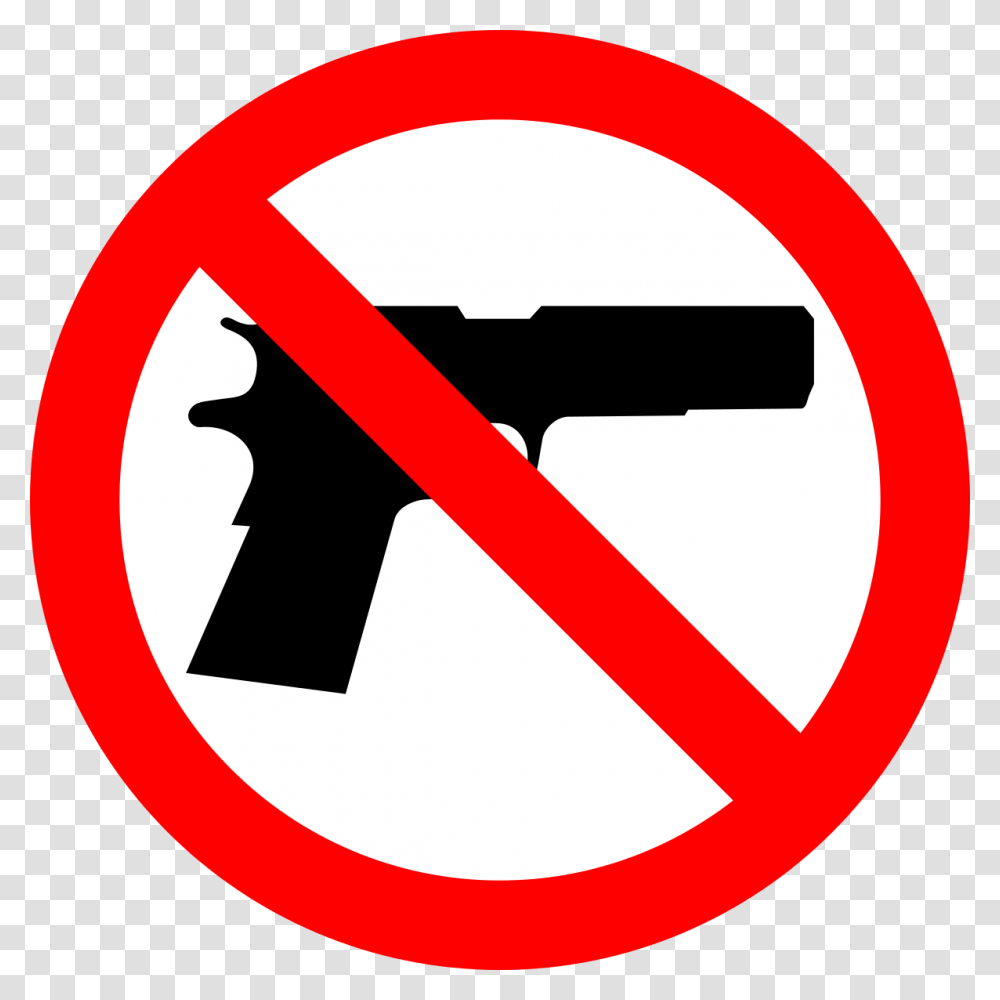 No Gun, Road Sign, Axe, Tool Transparent Png