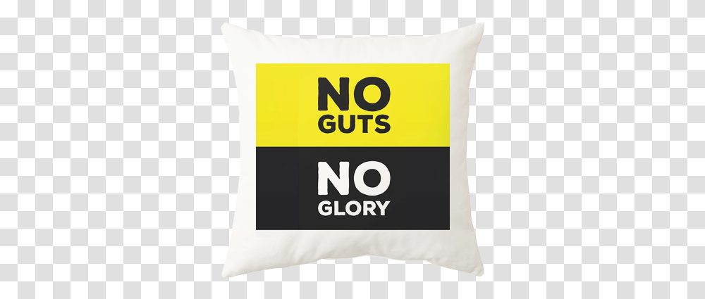 No Guts Glory Cushion, Pillow, Text Transparent Png