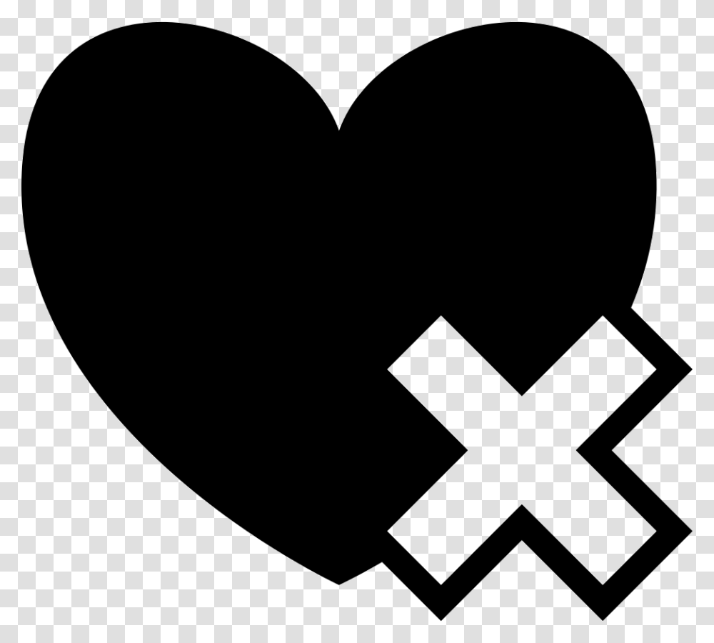 No Heart Heart, Stencil Transparent Png