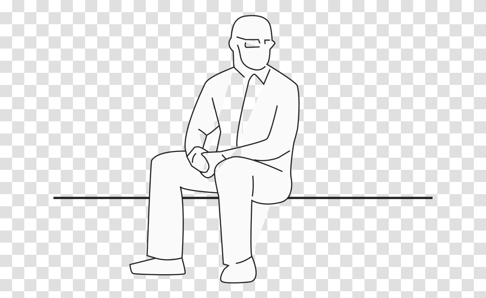 No Javascript Sitting, Person, Suit, Overcoat Transparent Png