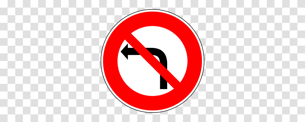 No Left Turn Transport, Road Sign, Stopsign Transparent Png