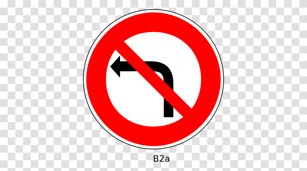 No Left Turn Traffic Order Sign Vector Image No Left Turn Clipart, Road Sign, Stopsign Transparent Png