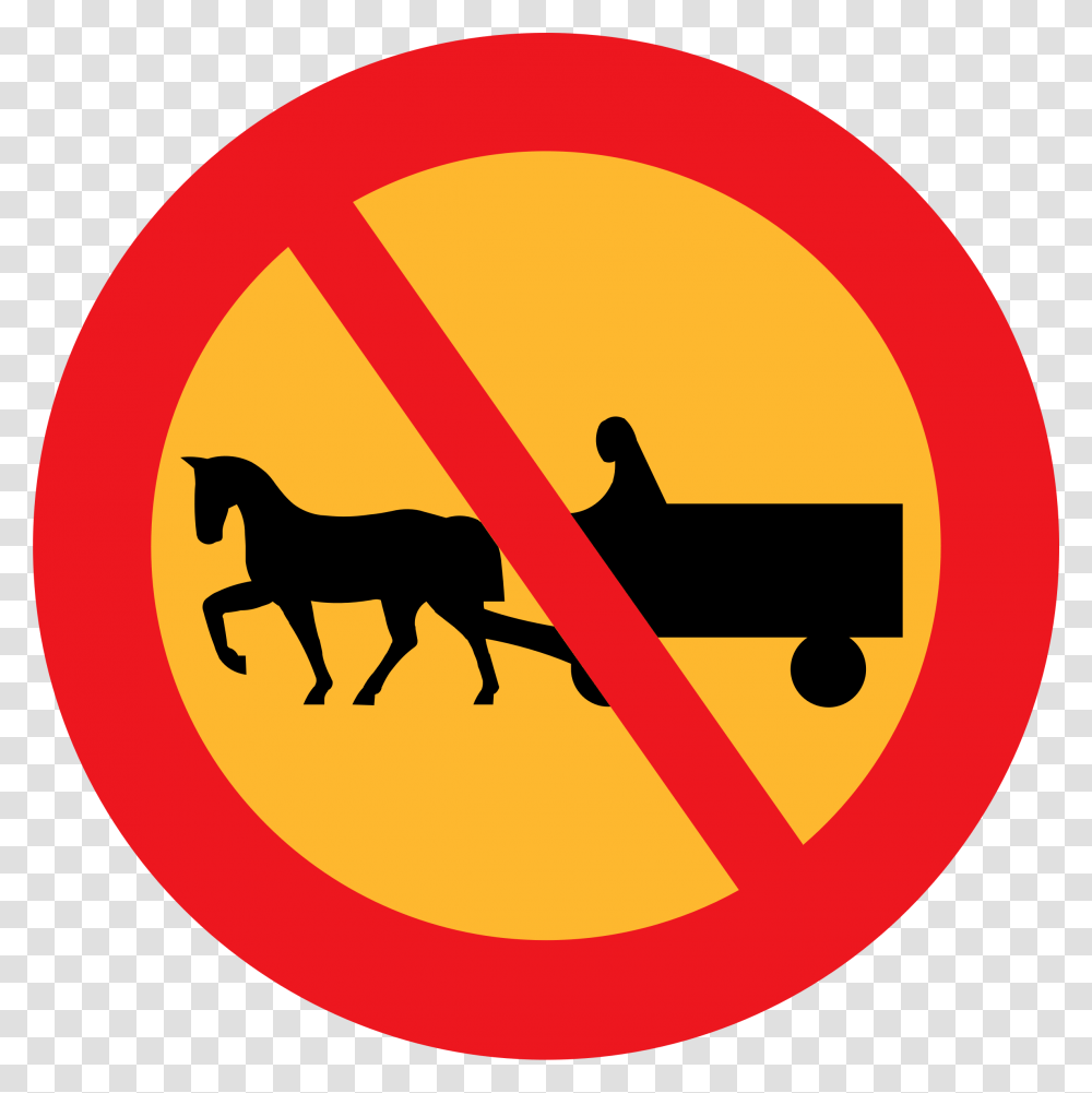 No Mopeds Sign Bike Not Allowed Sign, Road Sign, Horse, Mammal Transparent Png