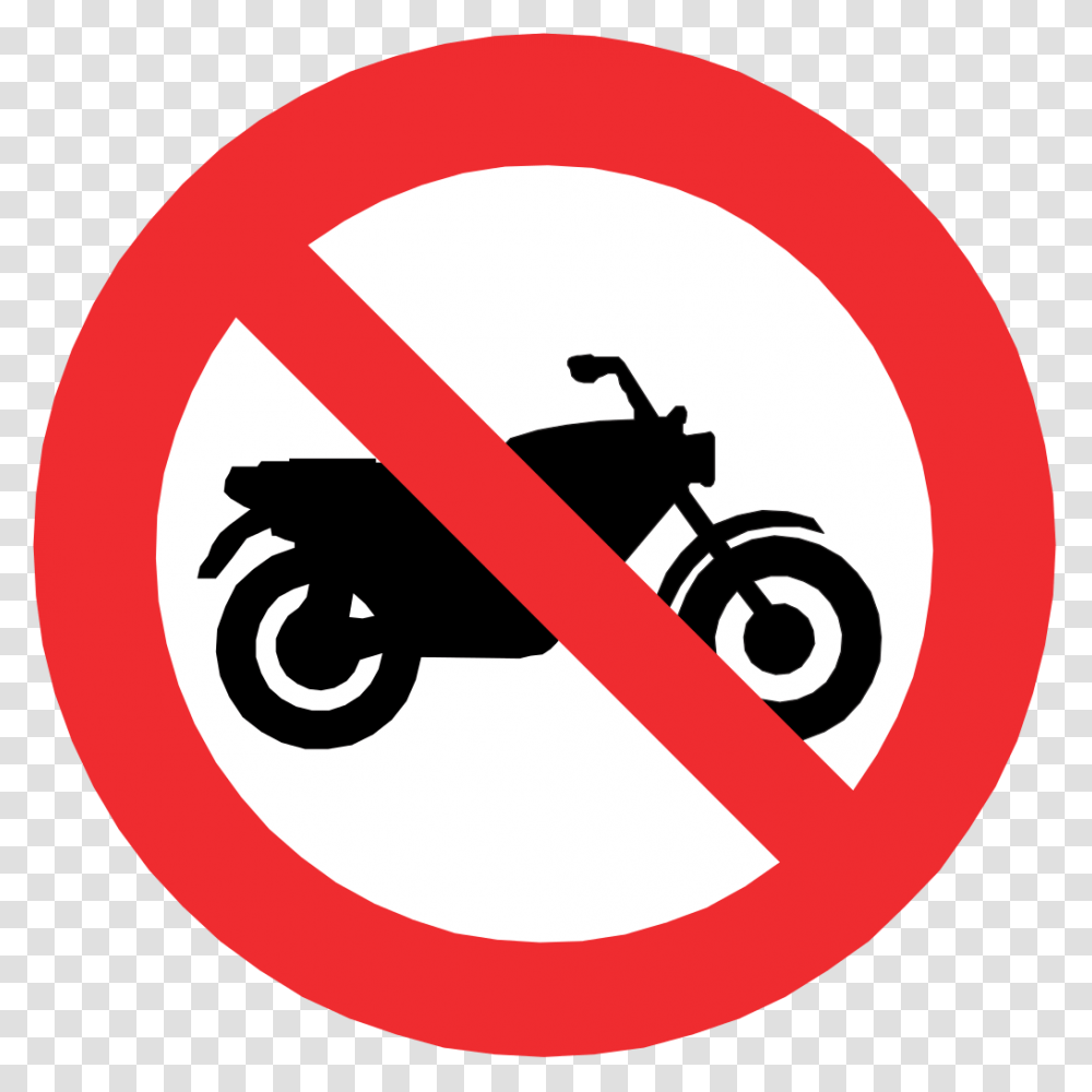No Motorcycles Sign, Road Sign, Stopsign Transparent Png