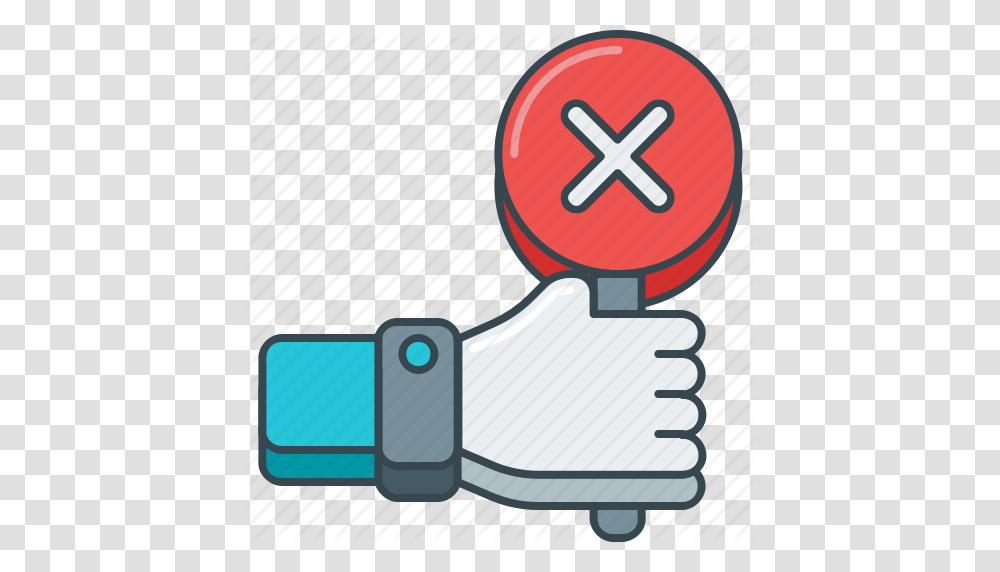 No Nope Reject Rejected Vote Voting Icon, Road Sign, Hand, Seat Belt Transparent Png