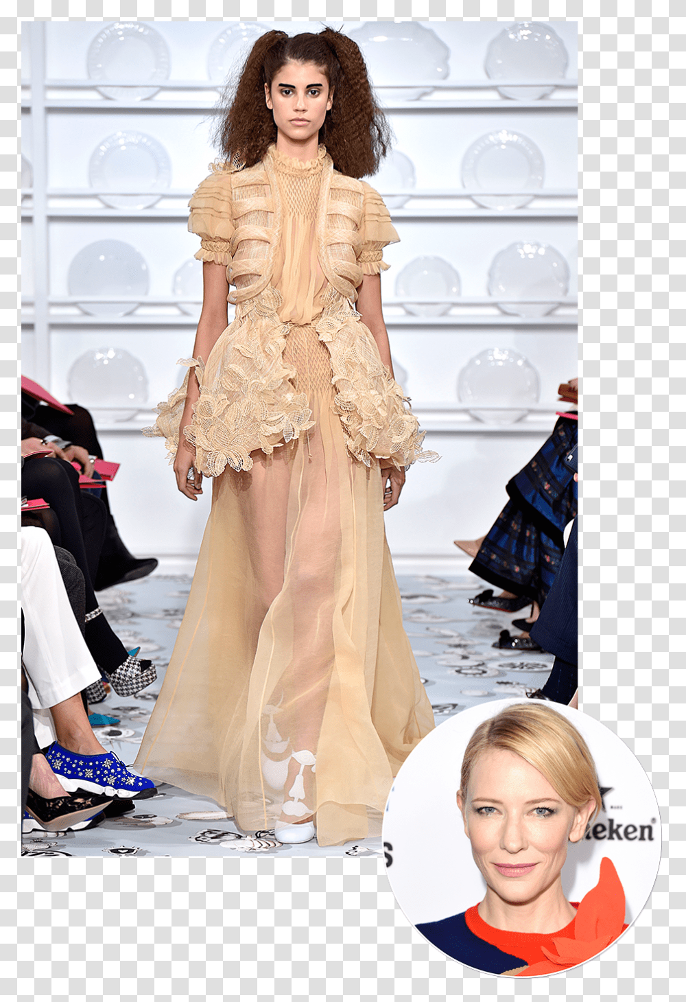 No One But Cate Blanchett Could Pull Off This Schiaparelli Fashion Show, Person, Evening Dress, Robe Transparent Png