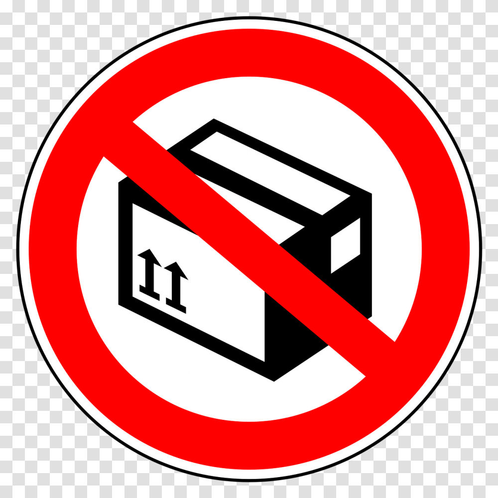 No Packagespackage Pictures Package Ban, Road Sign, First Aid, Stopsign Transparent Png
