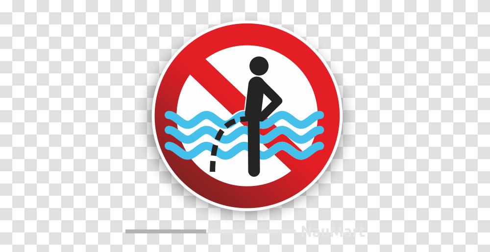 No Peeing In Swimming Pool Water No Peeing In The Pool Sign, Symbol, Road Sign Transparent Png