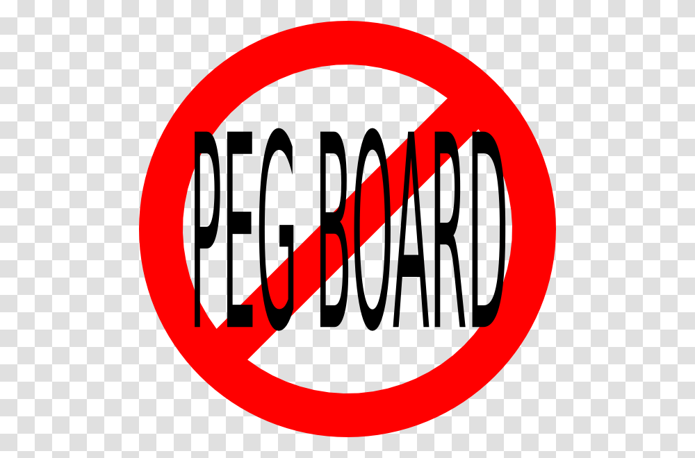 No Peg Board Clip Art, Word, Sign Transparent Png